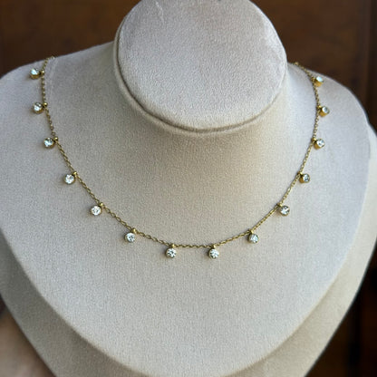 Violet Studded Necklace