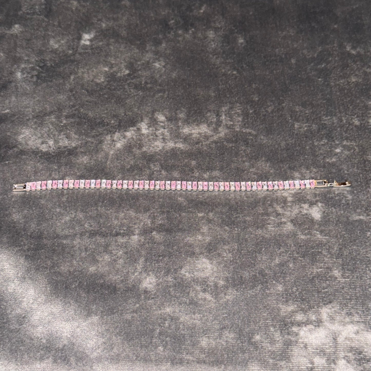 Cotton Candy Baguette Tennis Bracelet