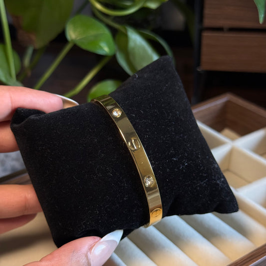 Classic Studded Bangle (Thin to Regular Wrist)