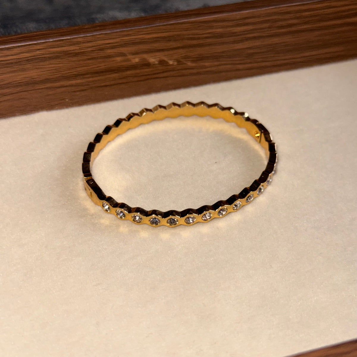 Christina Studded Bangle (Thin Wrist)