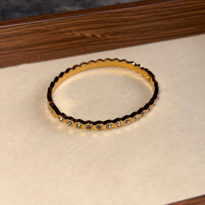 Christina Studded Bangle (Thin Wrist)