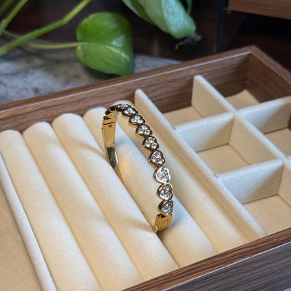Lyanna Sweetheart Bangle (Thin Wrist)