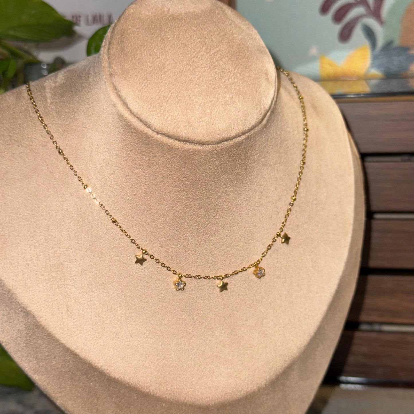 Celestial Shimmer Dainty Necklace