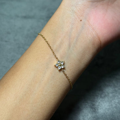 Sandra Flower Chain Bracelet