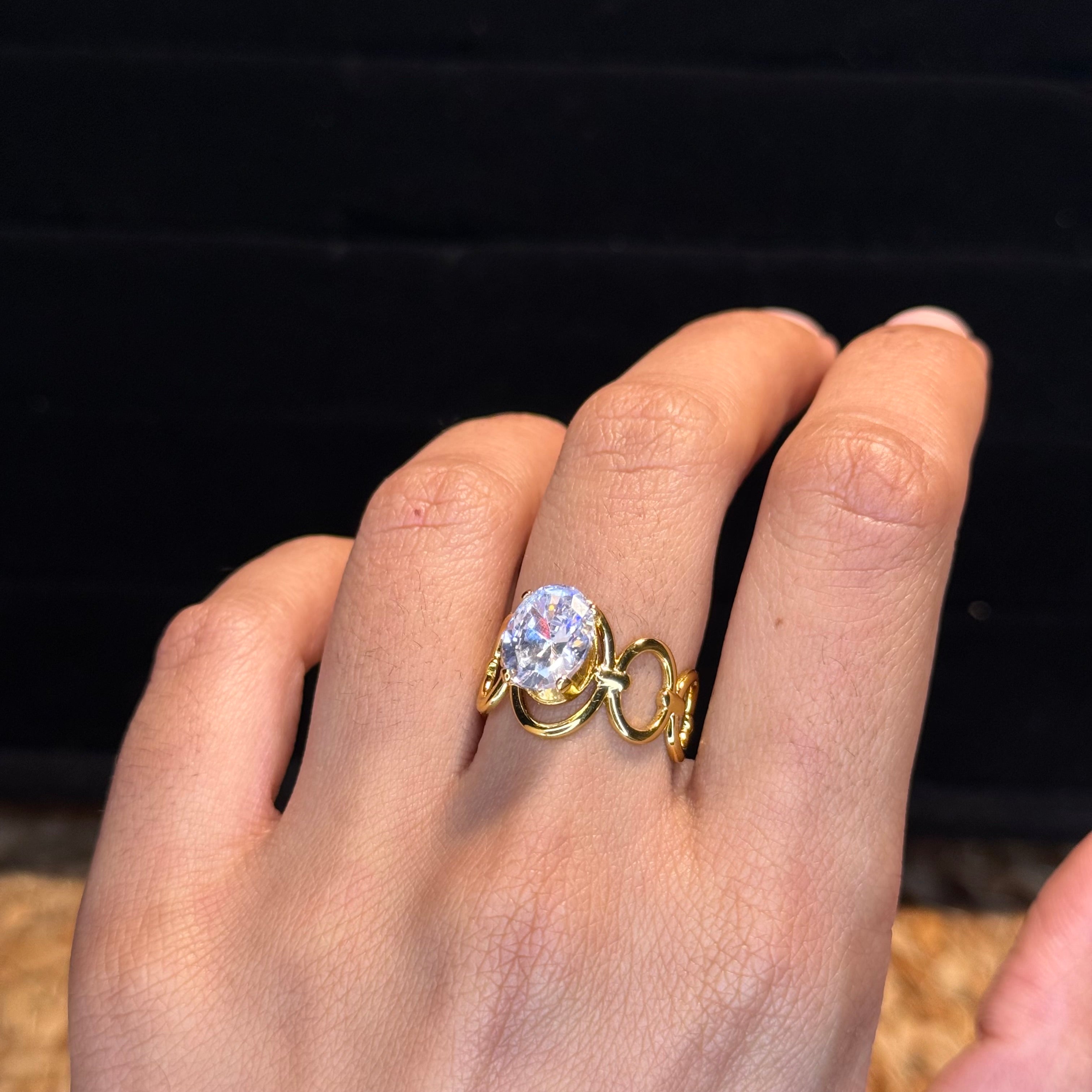 Layered Solitaire Ring HOUSE OF LAILA