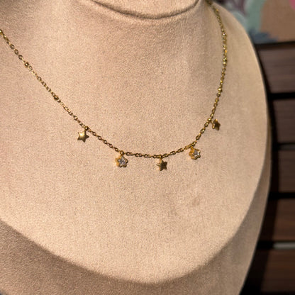 Celestial Shimmer Dainty Necklace