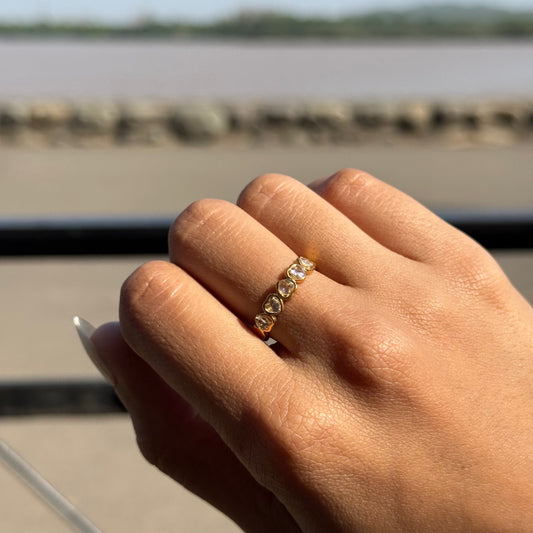 Studded Heart Ring