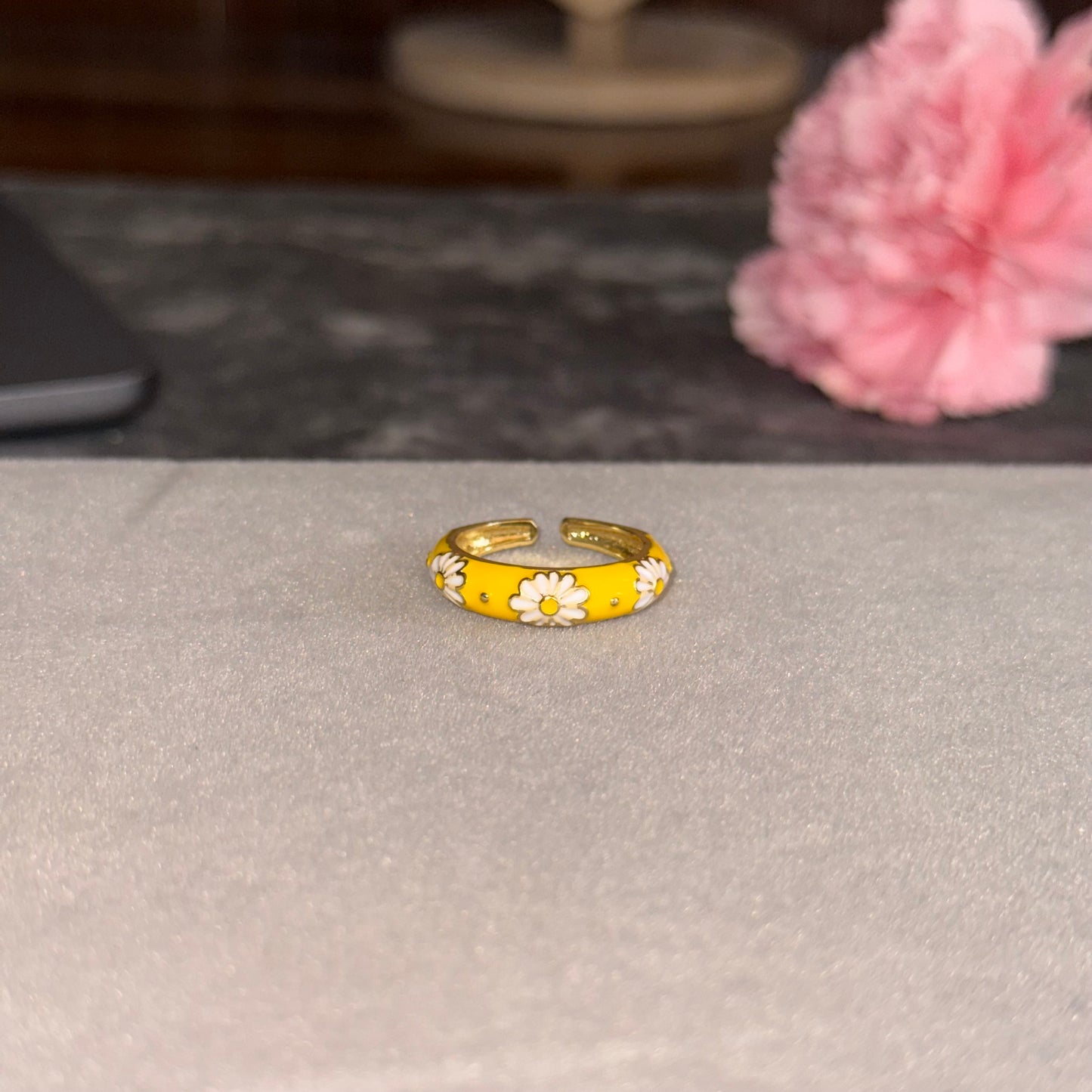Yellow Daisy Ring