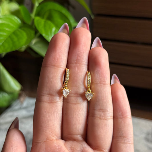 Sweetheart Dangle Hoops