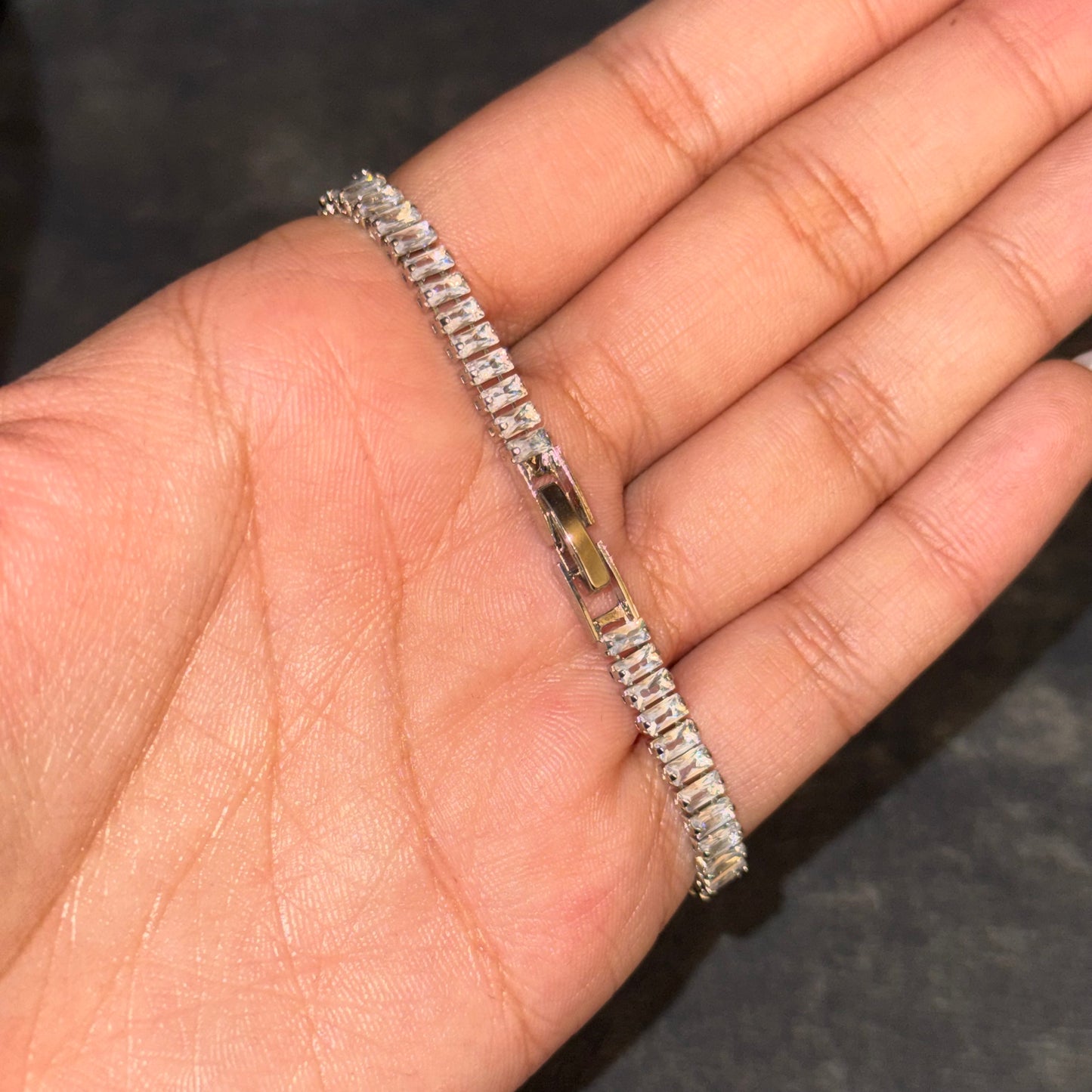 Constellation Baguette Tennis Bracelet