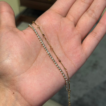 Verse Layered Chain Bracelet