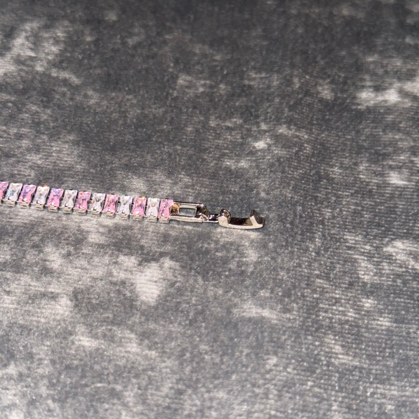 Cotton Candy Baguette Tennis Bracelet