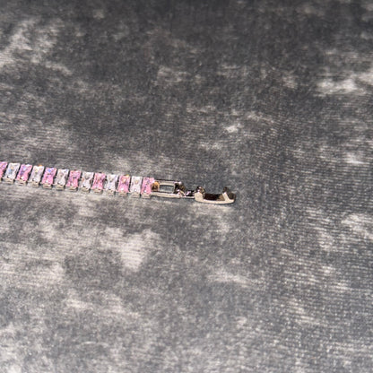 Cotton Candy Baguette Tennis Bracelet