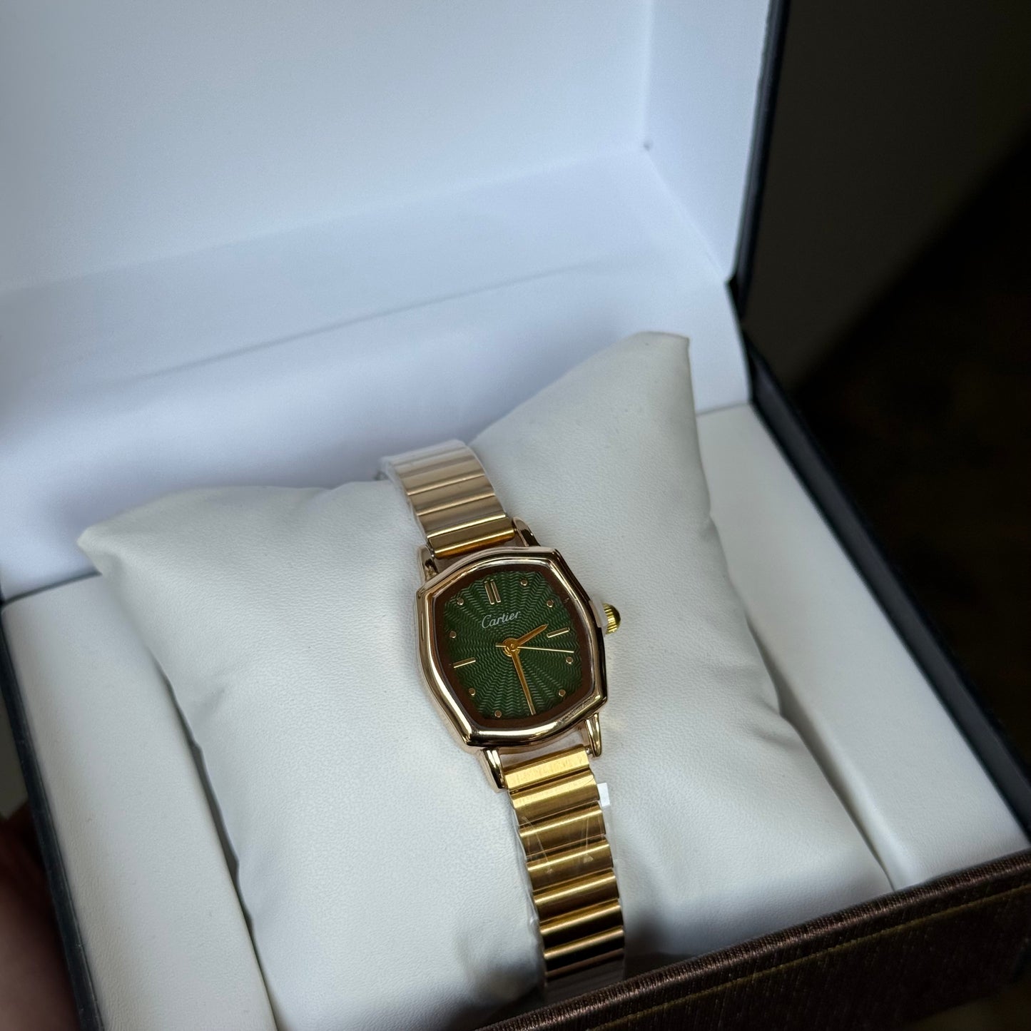 Emerald Green Louvre Watch (Box Included)