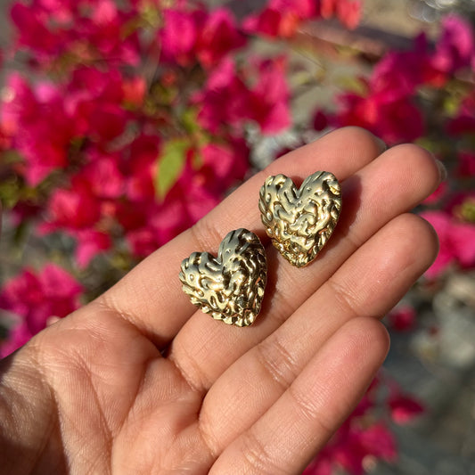 Statement Heart Studs