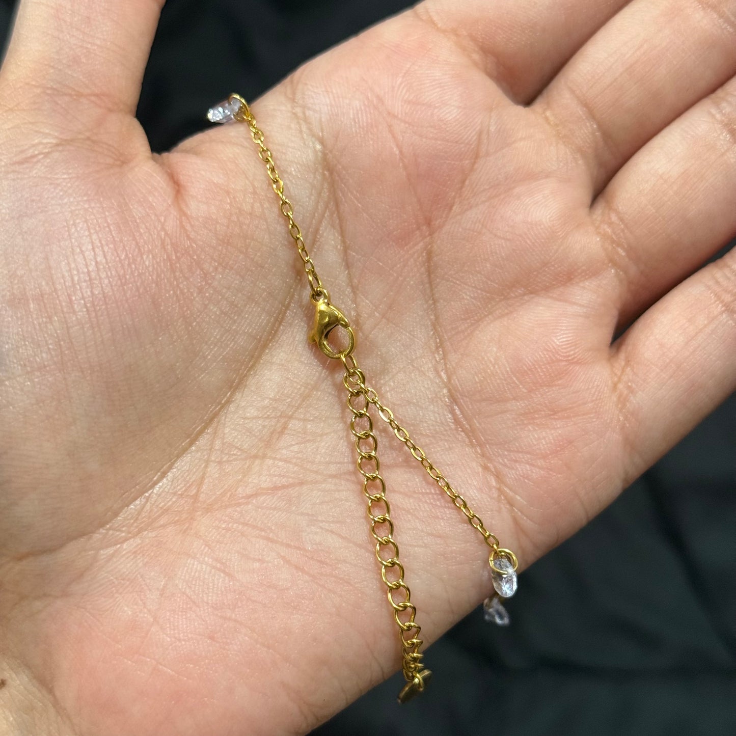 Dewdrop Dangle Anklet (Single)