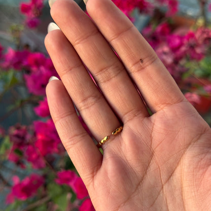 Beaded Raindrop Ring