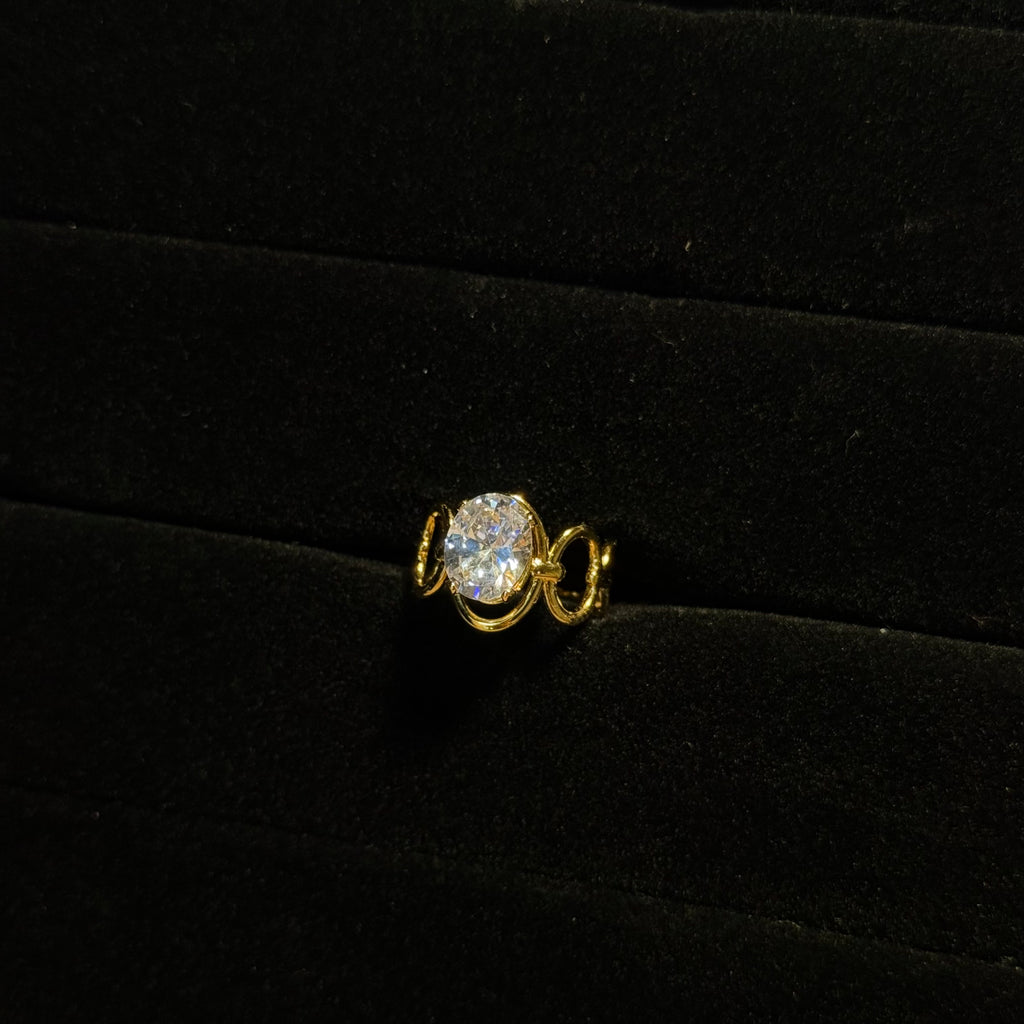 Layered Solitaire Ring HOUSE OF LAILA