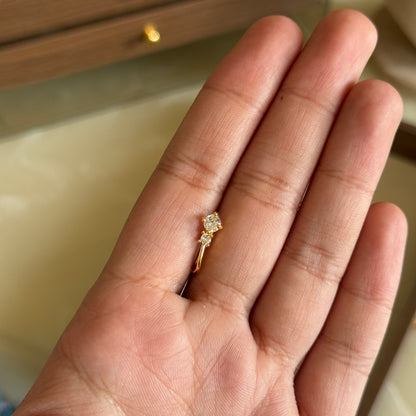 Nova Double Stud Clip-On Nose Pin