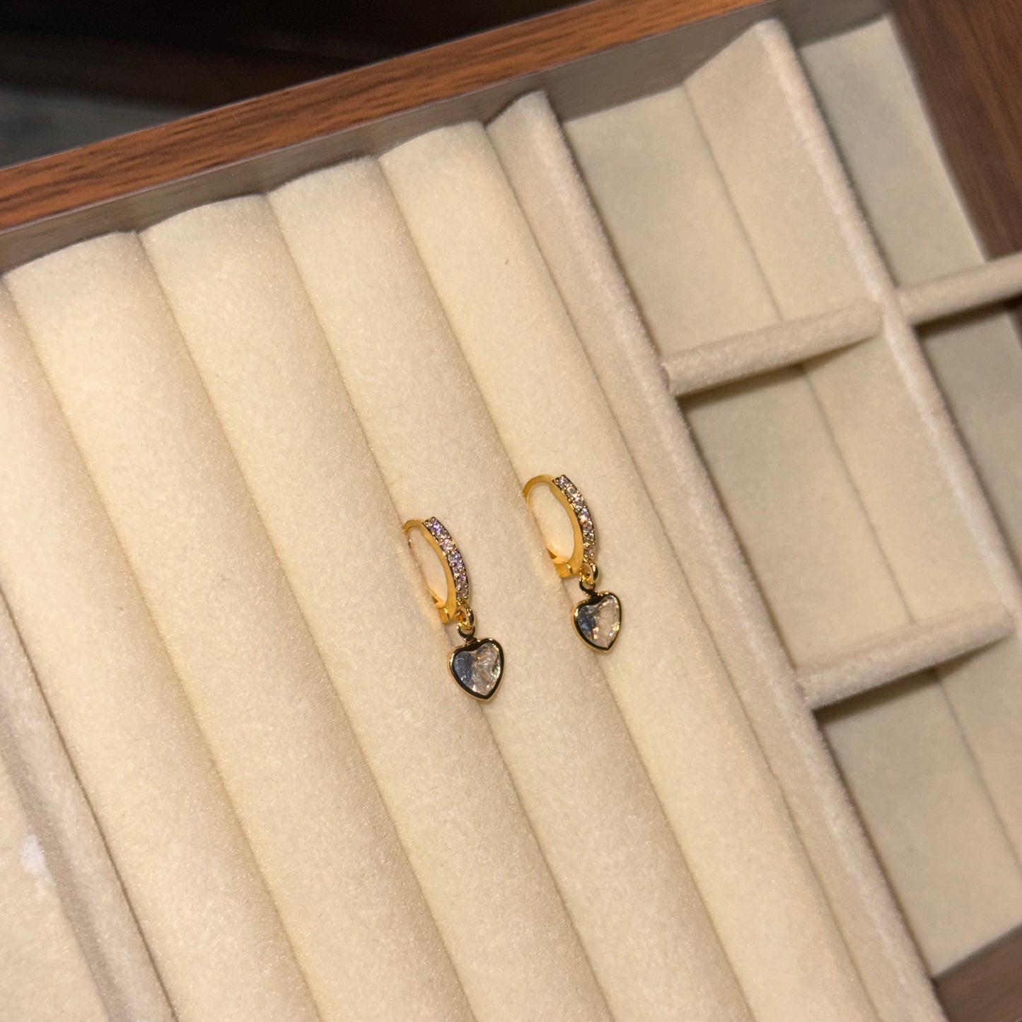 Sweetheart Crystal Hoops
