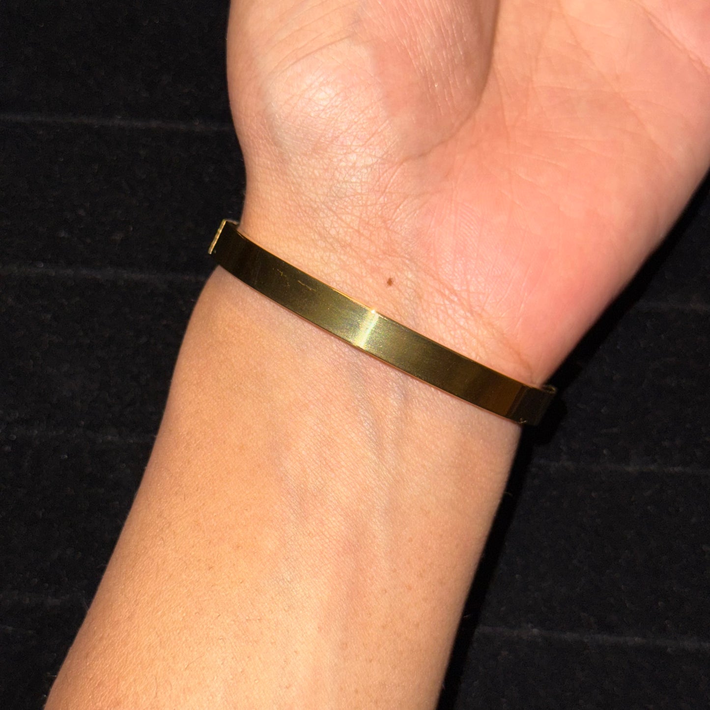 Green Studded Caroline Bangle (Thin Wrist)