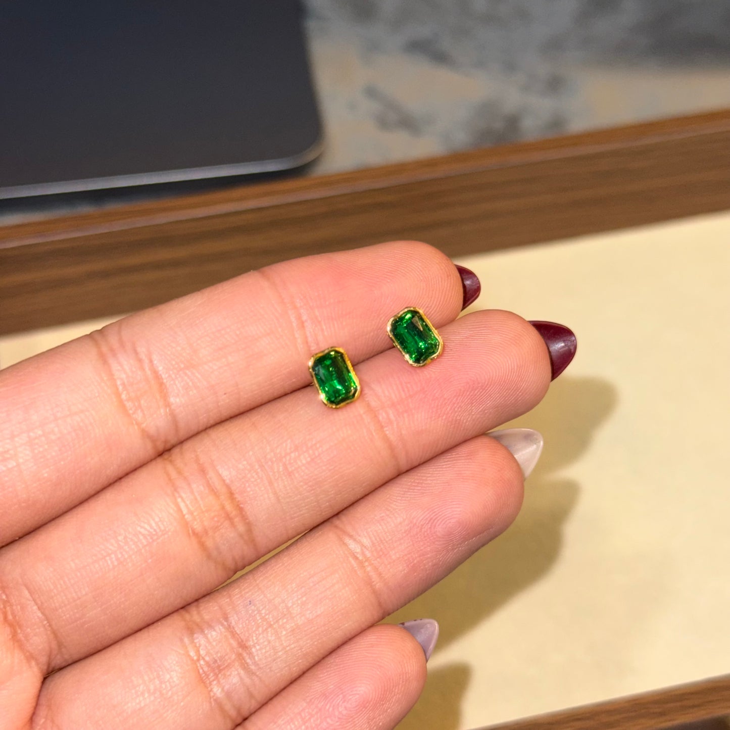 Verdant Quadra Necklace + Earring Set