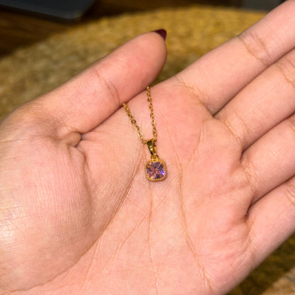 Blush Pendant Necklace