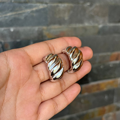 Everyday Croissant Studs (Silver)
