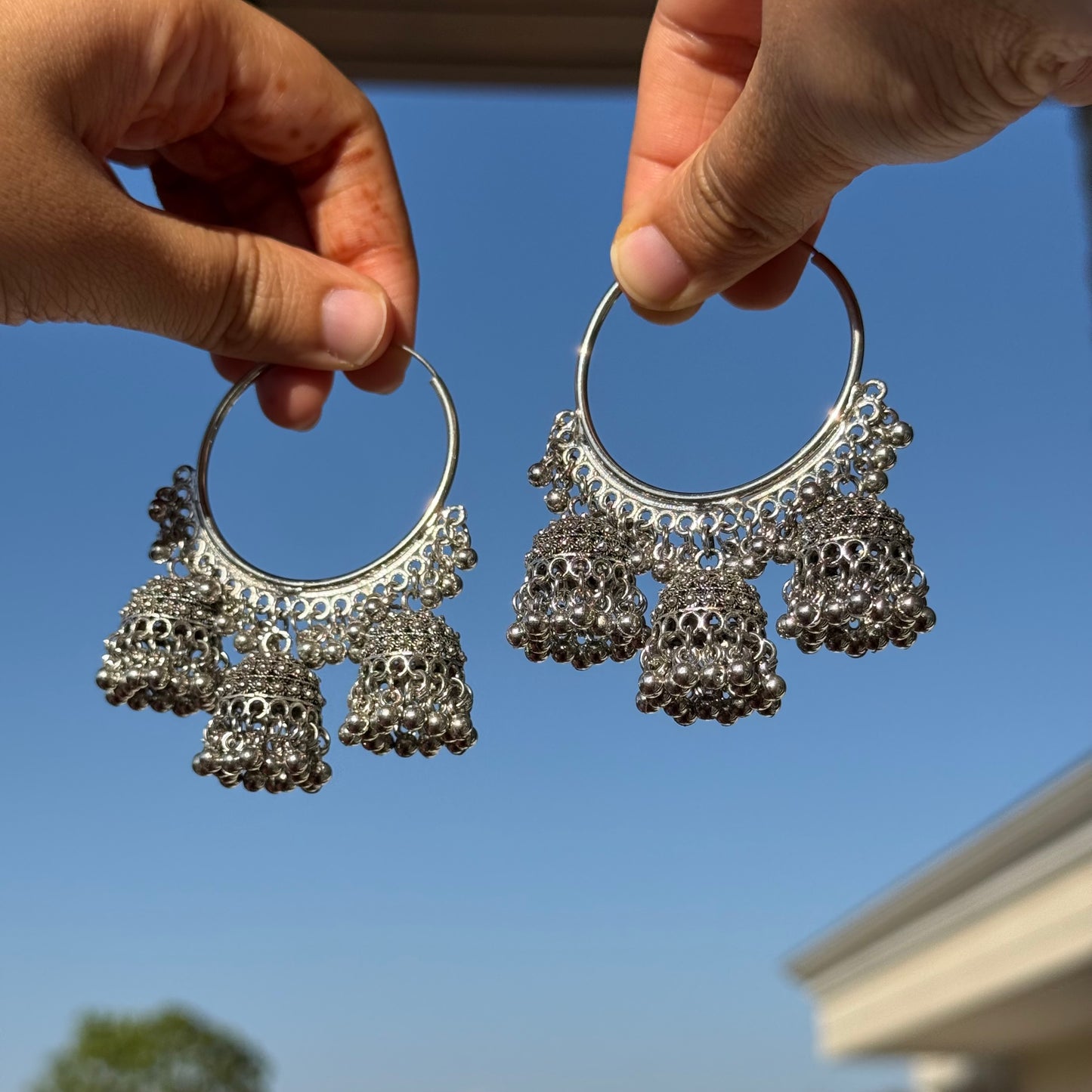 Maya Oxidized Hoops