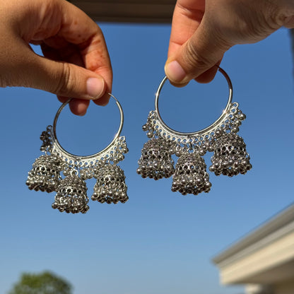 Maya Oxidized Hoops