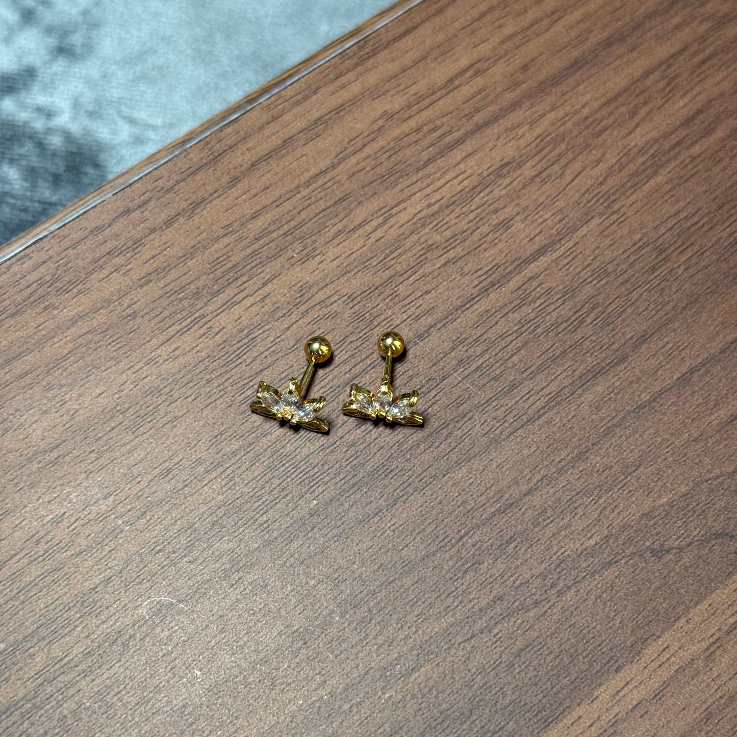 Flora Half-Bloom Ball-Back Studs