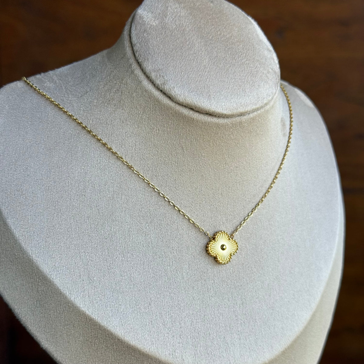 Classic Clover Necklace + Earring Set
