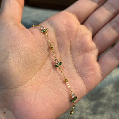 Pastel Tulip Chain Bracelet