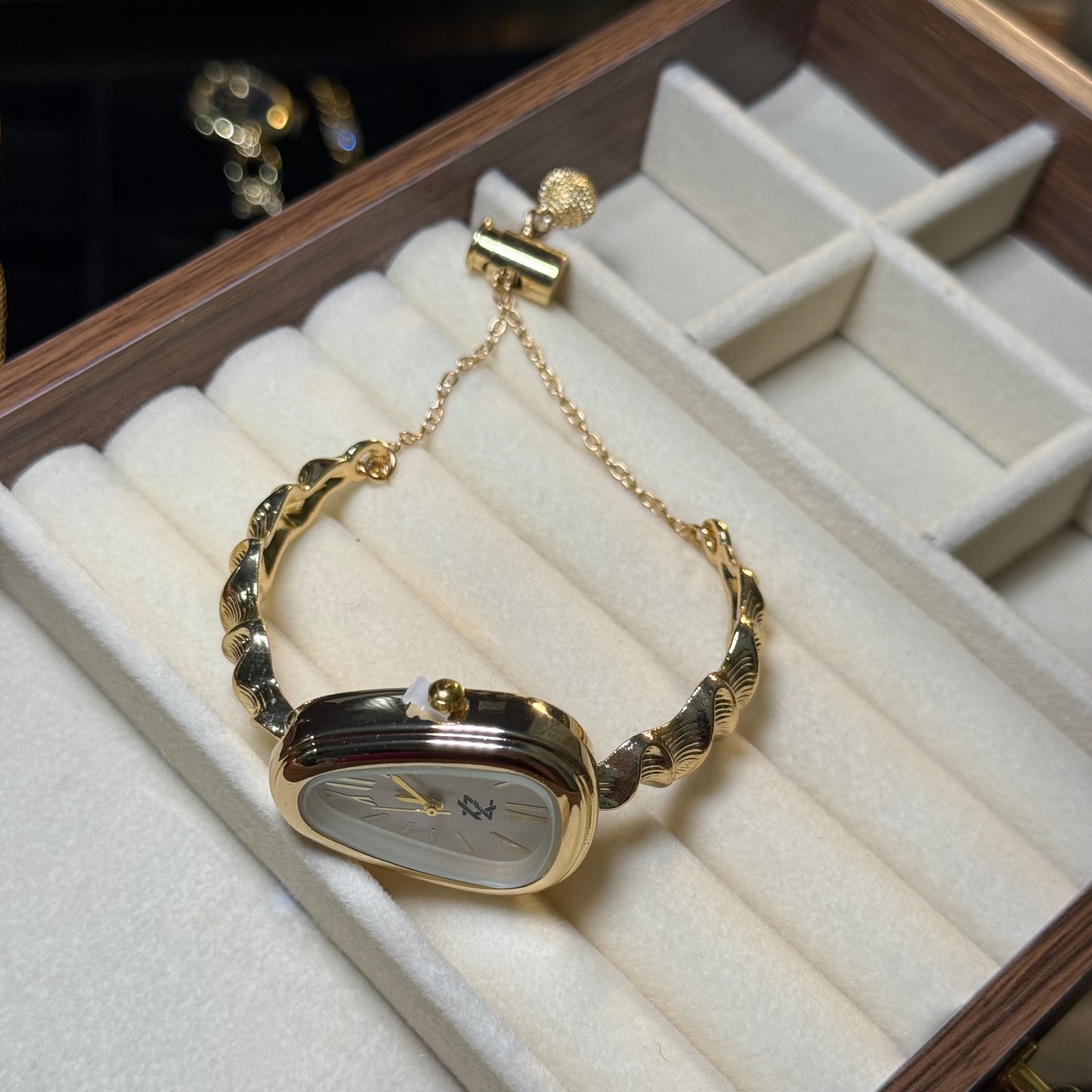 Arya Sculpted Watch (Random Color Box Included)