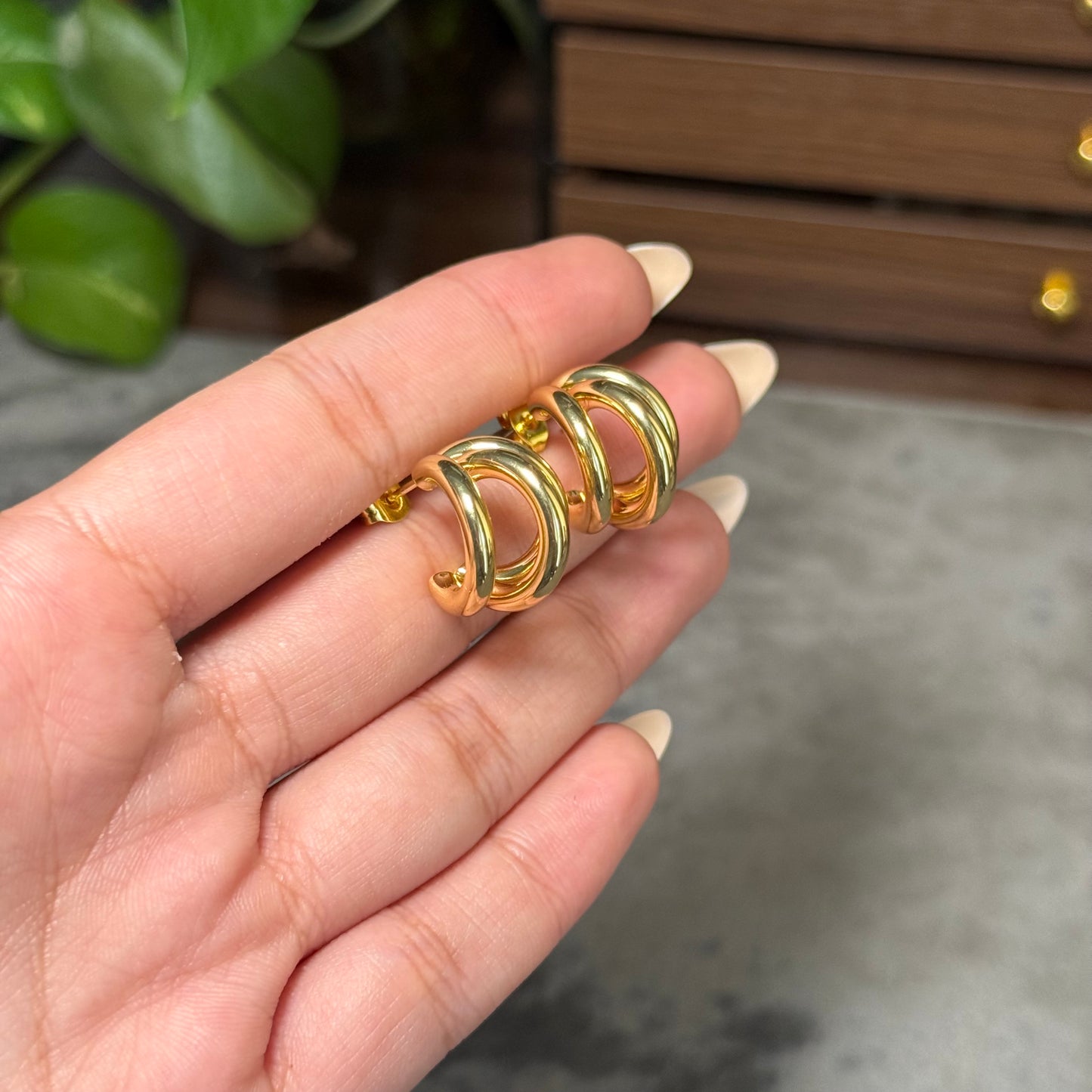 Cassandra Multi-Hoop Studs