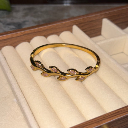 Blush April Vine Bangle (Thin Wrist)