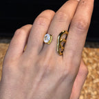 Open Floral Solitaire Ring HOUSE OF LAILA