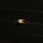 Heart Bubble-Band Solitaire Ring HOUSE OF LAILA