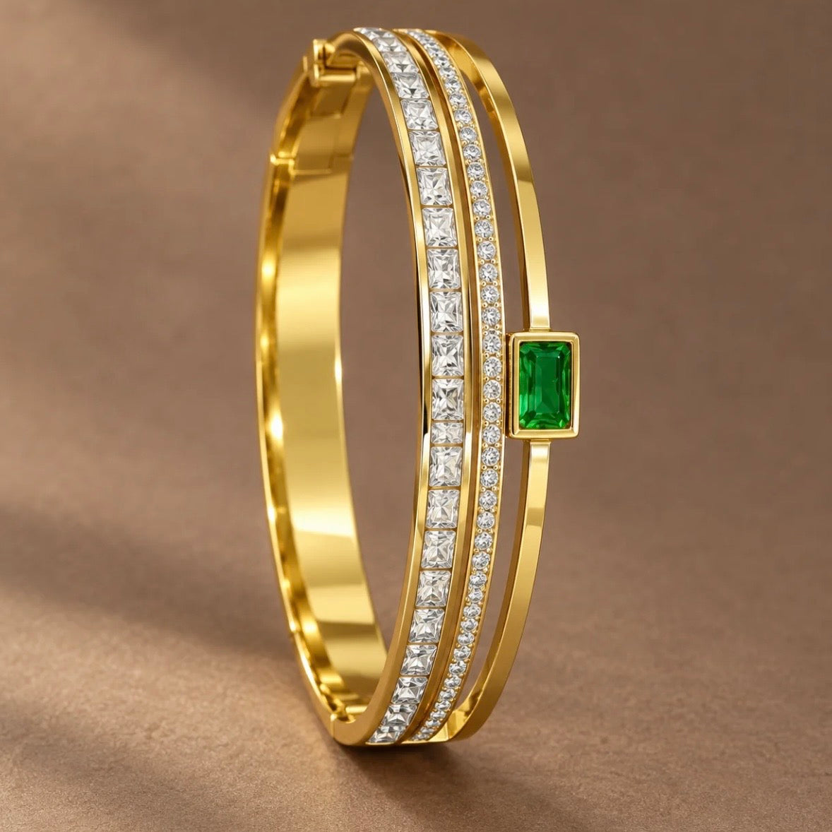 Regal Studded Bangle (Thin Wrist)