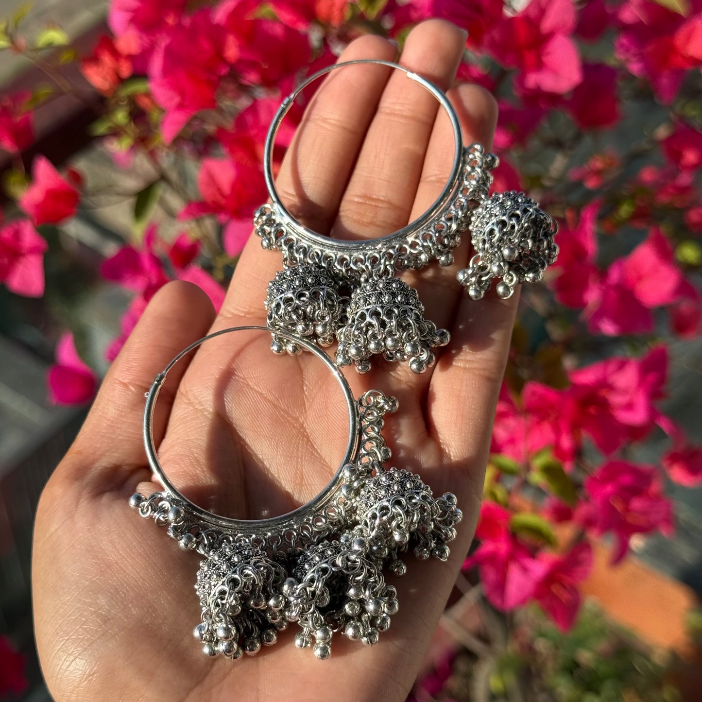 Maya Oxidized Hoops