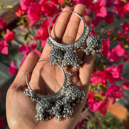 Maya Oxidized Hoops