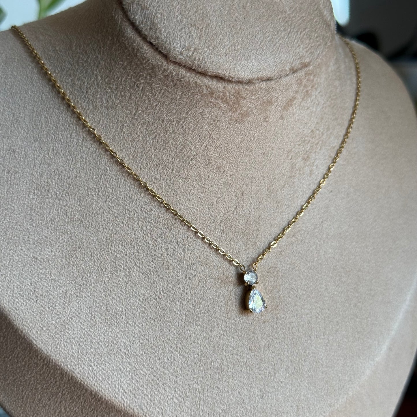 Casey Duo Drop Necklace