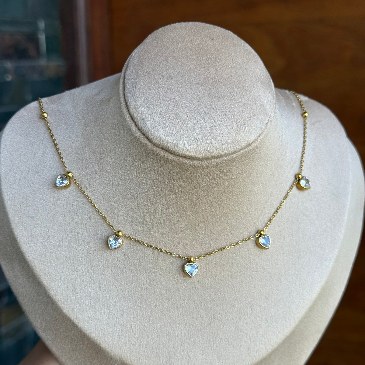 Ursula Heart Necklace + Earring Set