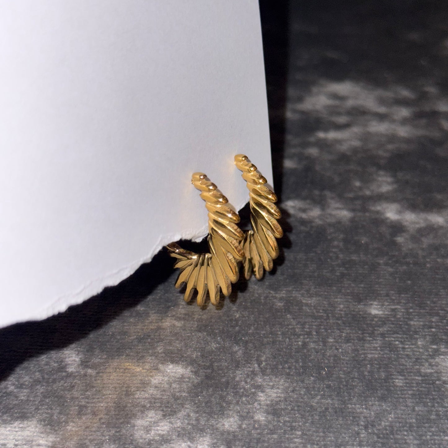 Solar Flare Hoop Studs