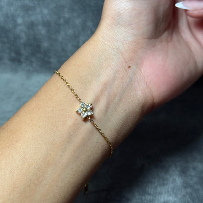 Sandra Flower Chain Bracelet