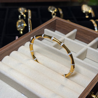Bamboo Studded Bangle