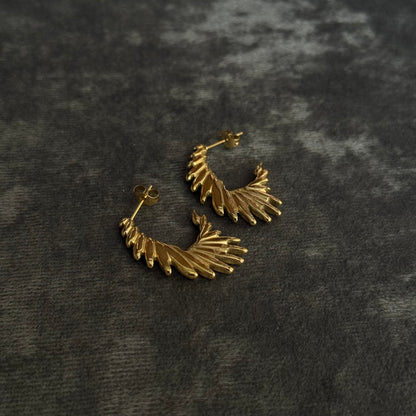 Solar Flare Hoop Studs