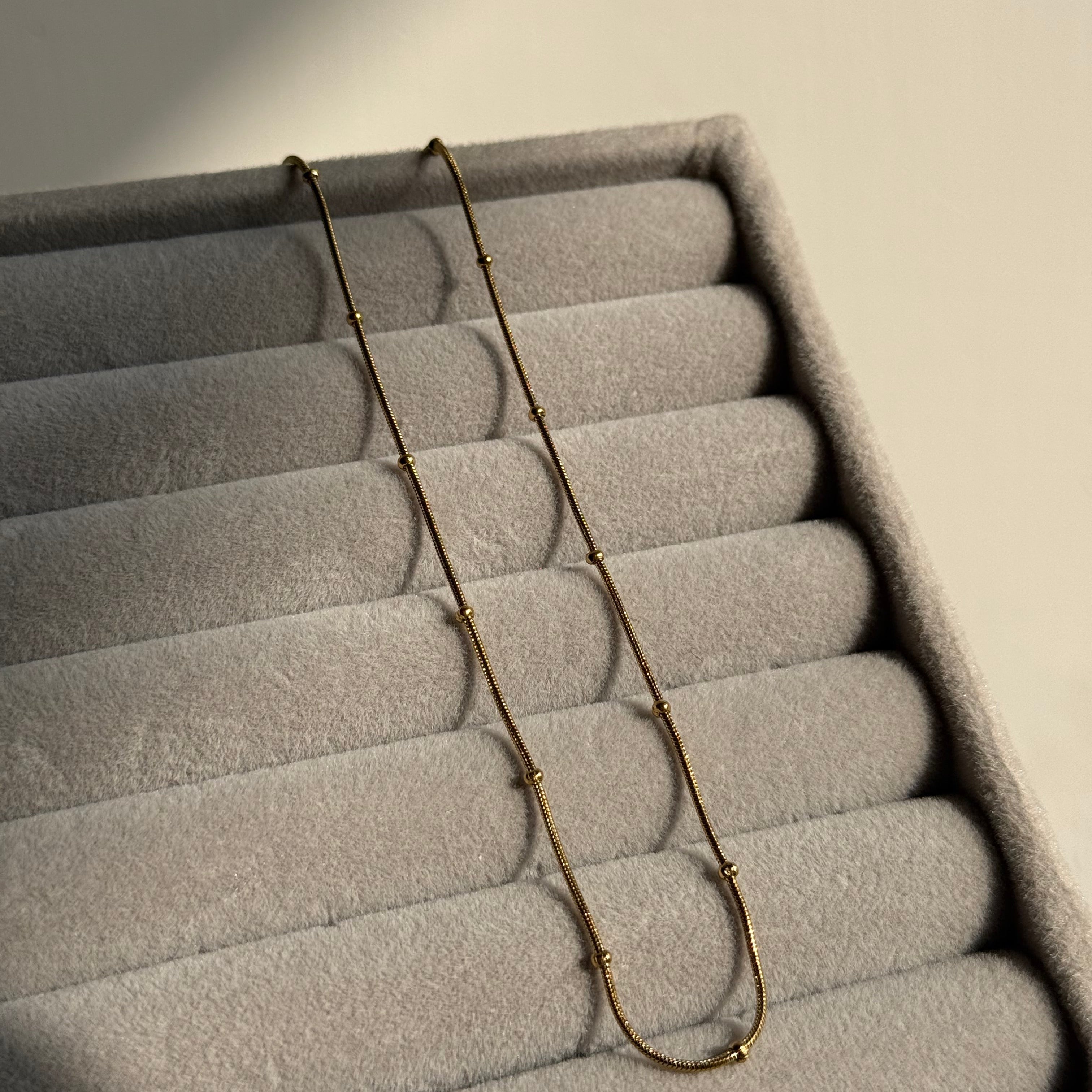 Amara Minimalist Beaded Chain