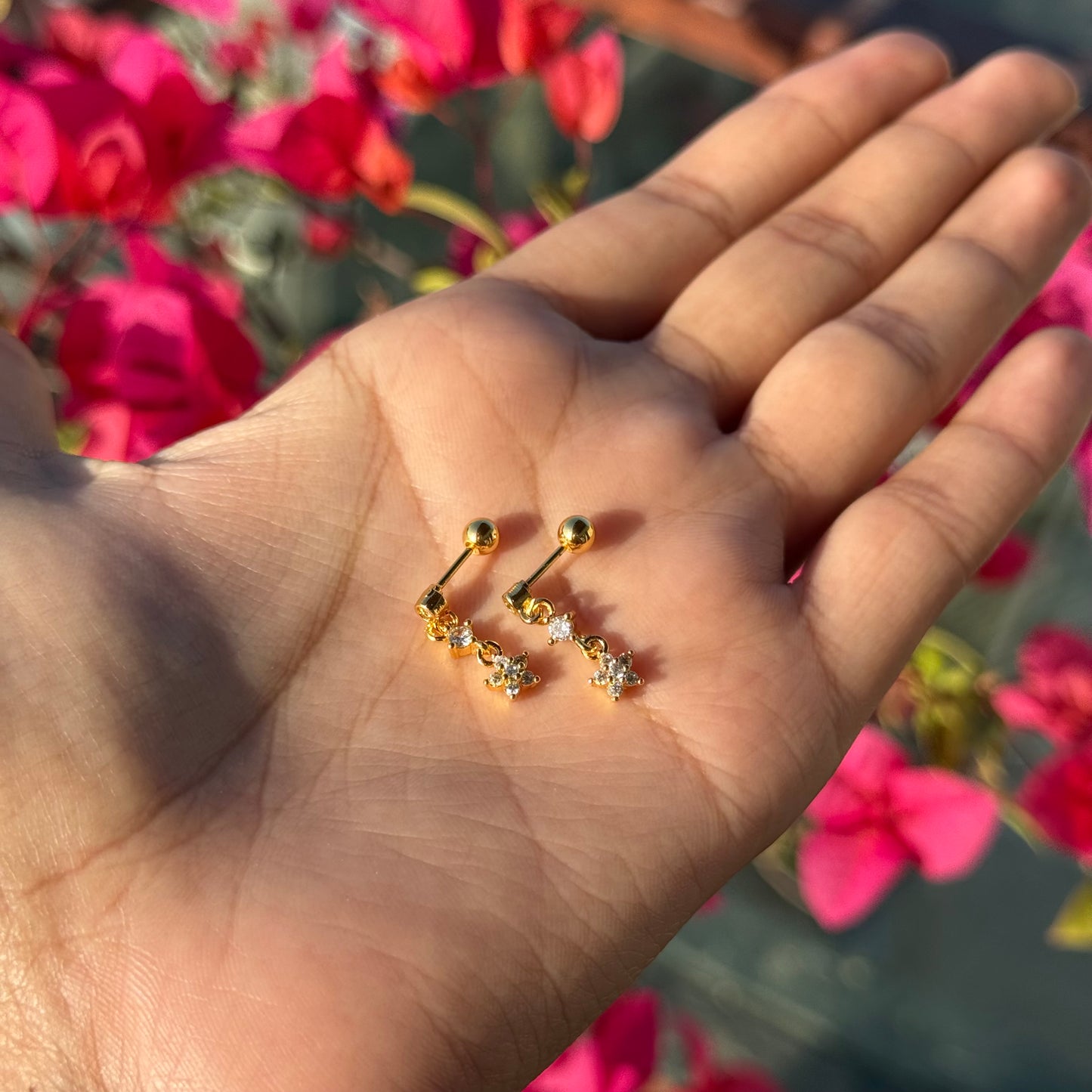 Mini Flora Dangle Studs