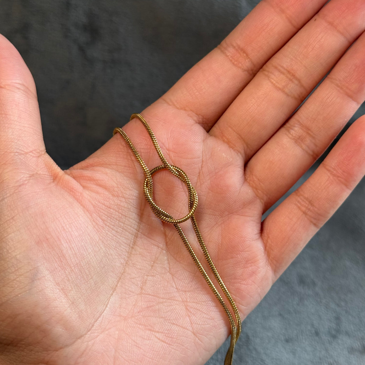 Entwined Gold Chain Bracelet